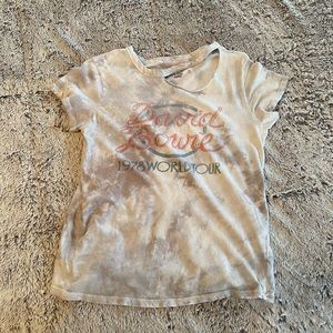 David Bowie distressed graphic tee